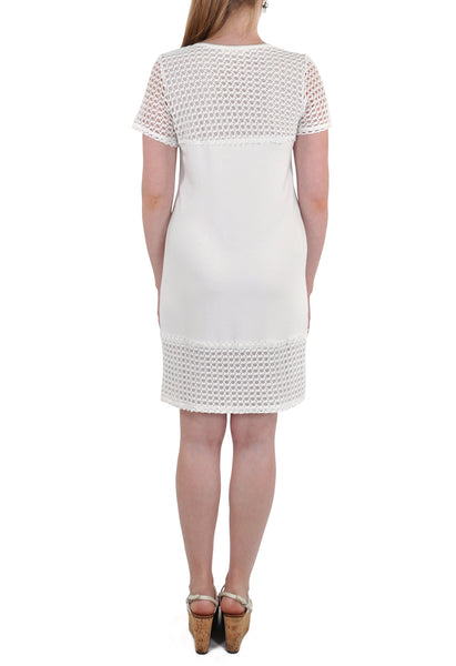 SHORT SLEEVE DRESS CROCHET