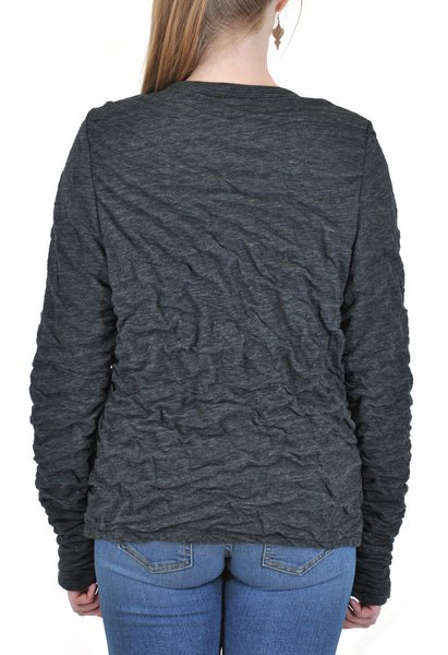 LONG SLEEVE DOUBLE FACE ZIP UP CARDIGAN