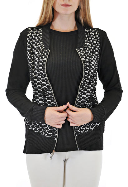 BOMBER JACKET FISH SCALE FRONT DESIGN