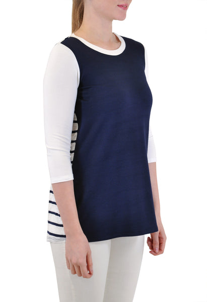 HALF N' HALF QUARTER SLEEVE