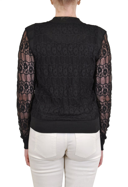 LACE BOMBER JACKET