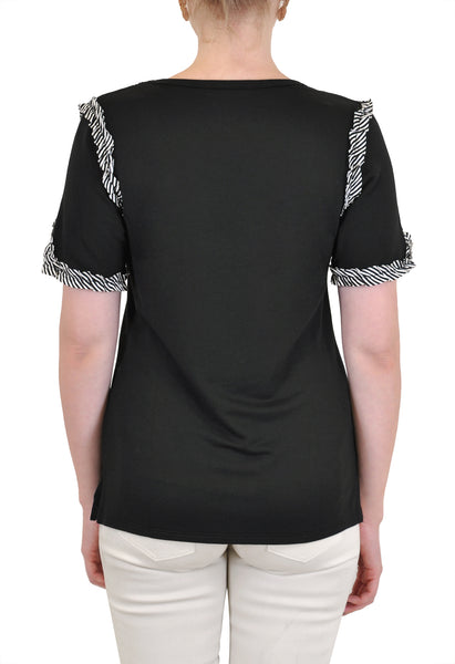 SHORT SLEEVE SMOCKED TRIM