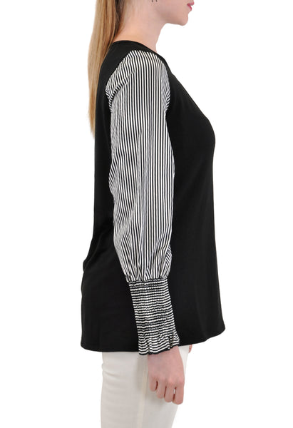 LONG SLEEVE TOP STRIPE SLEEVES