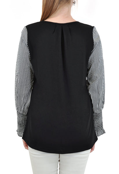 LONG SLEEVE TOP STRIPE SLEEVES