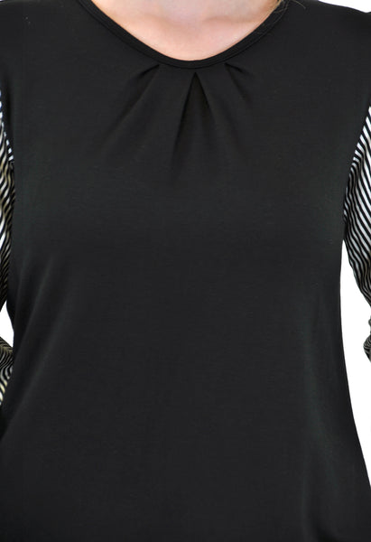 LONG SLEEVE TOP STRIPE SLEEVES