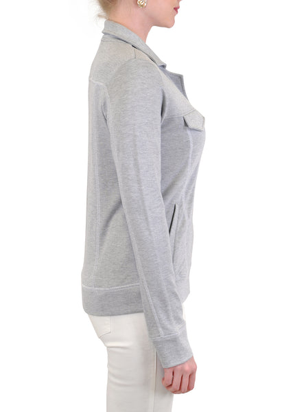 ZIP-UP JACKET FAUX POCKETS