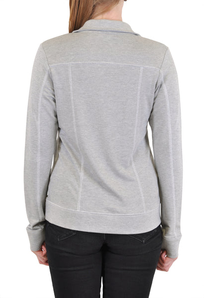 ZIP-UP JACKET CONTRAST STITCH