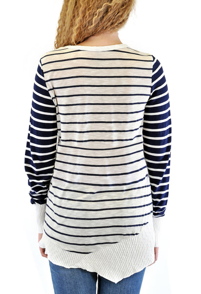 Two Tone Striped Long Sleeve