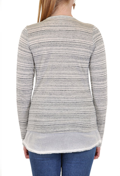 STRIPES LONG SLEEVE CREW CROCHET BOTTOM