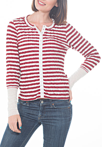 LS CREW NECK TOP - PTJ TREND: Women's Designer Clothing