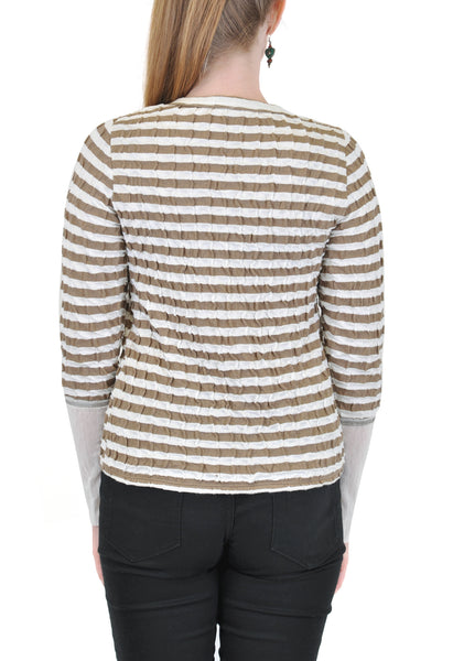 LONG SLEEVE CREW WITH FRONT SNAPS