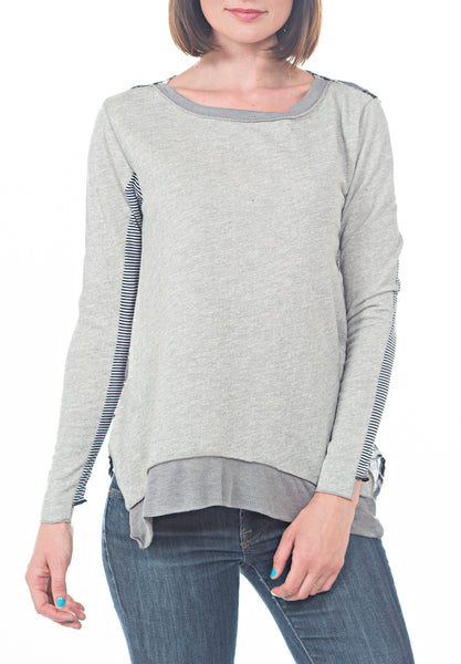 SWEATSHIRT WITH CONTRAST BACK