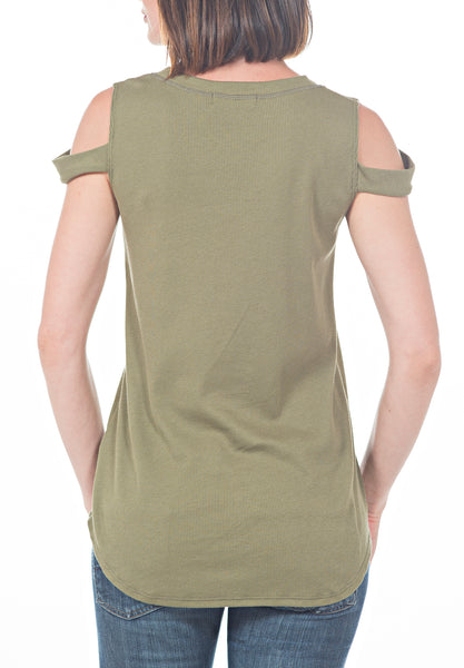 BASIC COLD SHLDR T - PTJ TREND: Women's Designer Clothing