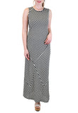 SLEEVELESS STRIPE MAXI DRESS