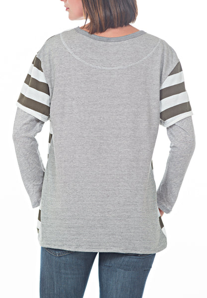 LS TEE - PTJ TREND: Women's Designer Clothing