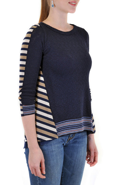 MULTI STRIPE SWEATSHIRT