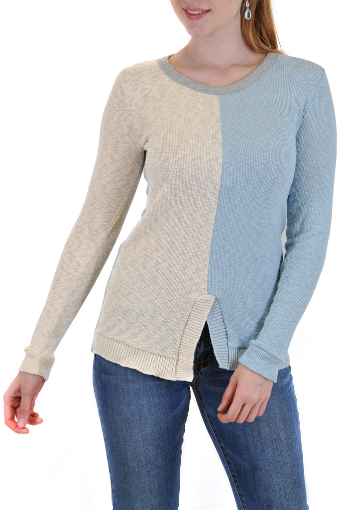 LONG SLEEVE COLOR BLOCK