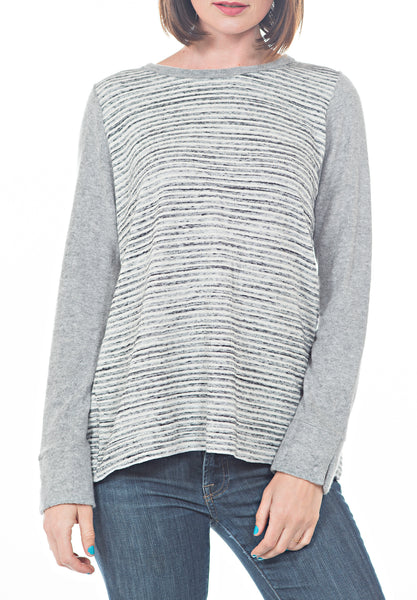 LS OPEN BACK SWEATSHIRT - PTJ TREND: Women's Designer Clothing
