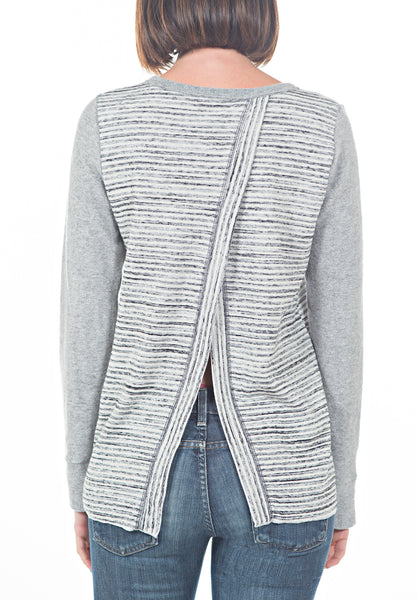 LS OPEN BACK SWEATSHIRT - PTJ TREND: Women's Designer Clothing