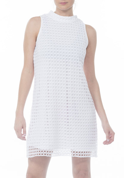 MOCK CROCHET DRESS - PTJ TREND: Women's Designer Clothing