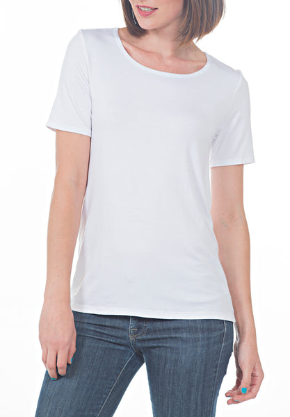 WHITE TEE - PTJ TREND: Women's Designer Clothing