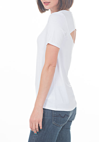 WHITE TEE - PTJ TREND: Women's Designer Clothing
