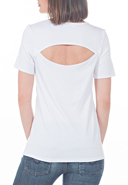 WHITE TEE - PTJ TREND: Women's Designer Clothing