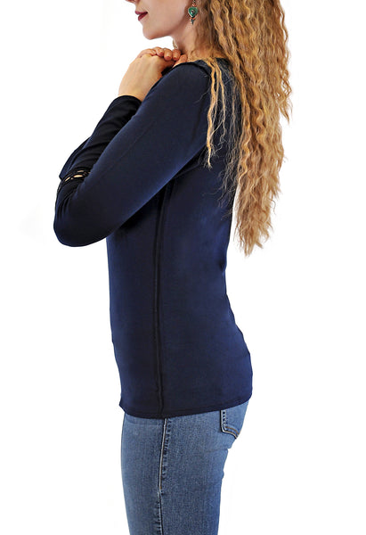 LONG SLEEVE BELL SLEEVE WITH CROCHET INSERT