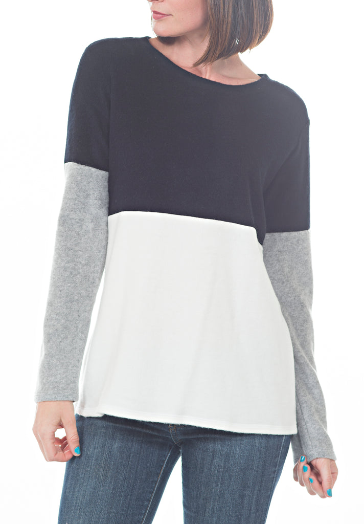 COLOR BLOCK SWEATSHIRT
