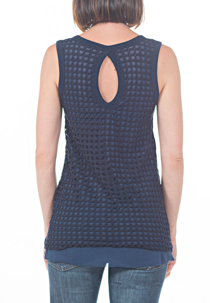 SLVLESS CROCHET TANK - PTJ TREND: Women's Designer Clothing