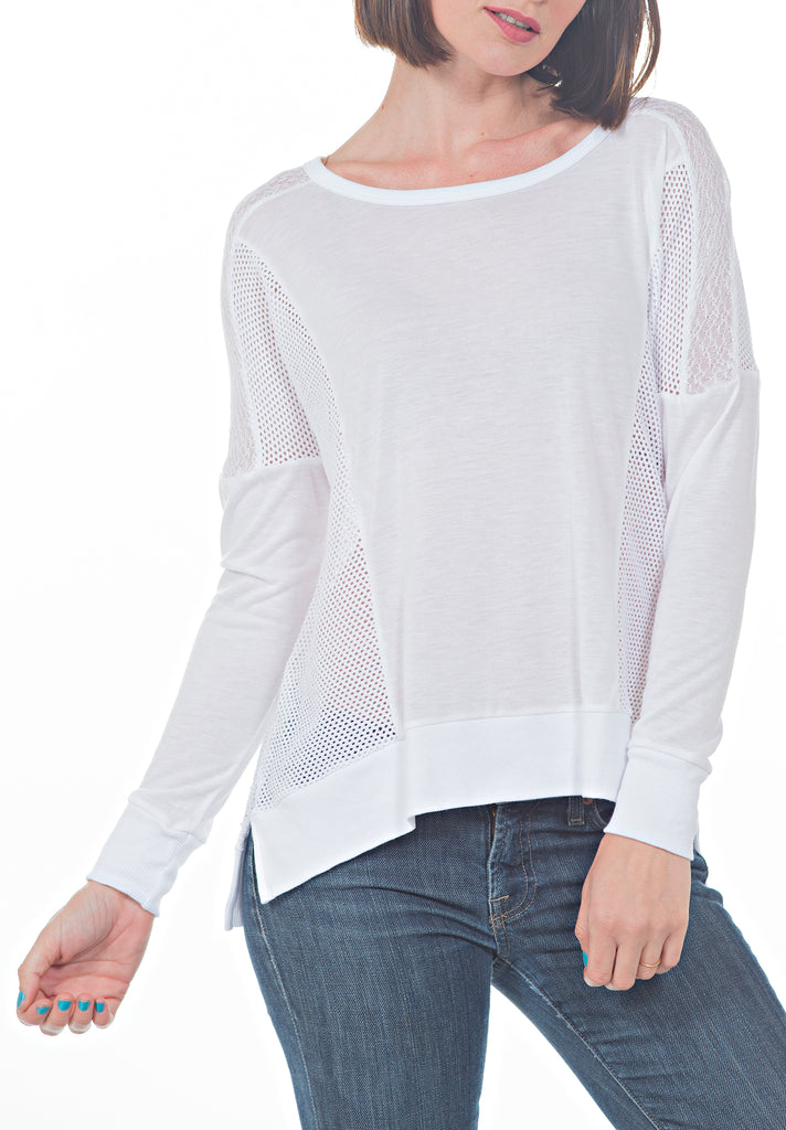 OVERSIZED FISHNET TOP