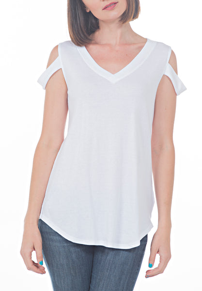 BASIC COLD SHLDR T - PTJ TREND: Women's Designer Clothing