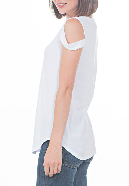 BASIC COLD SHLDR T - PTJ TREND: Women's Designer Clothing