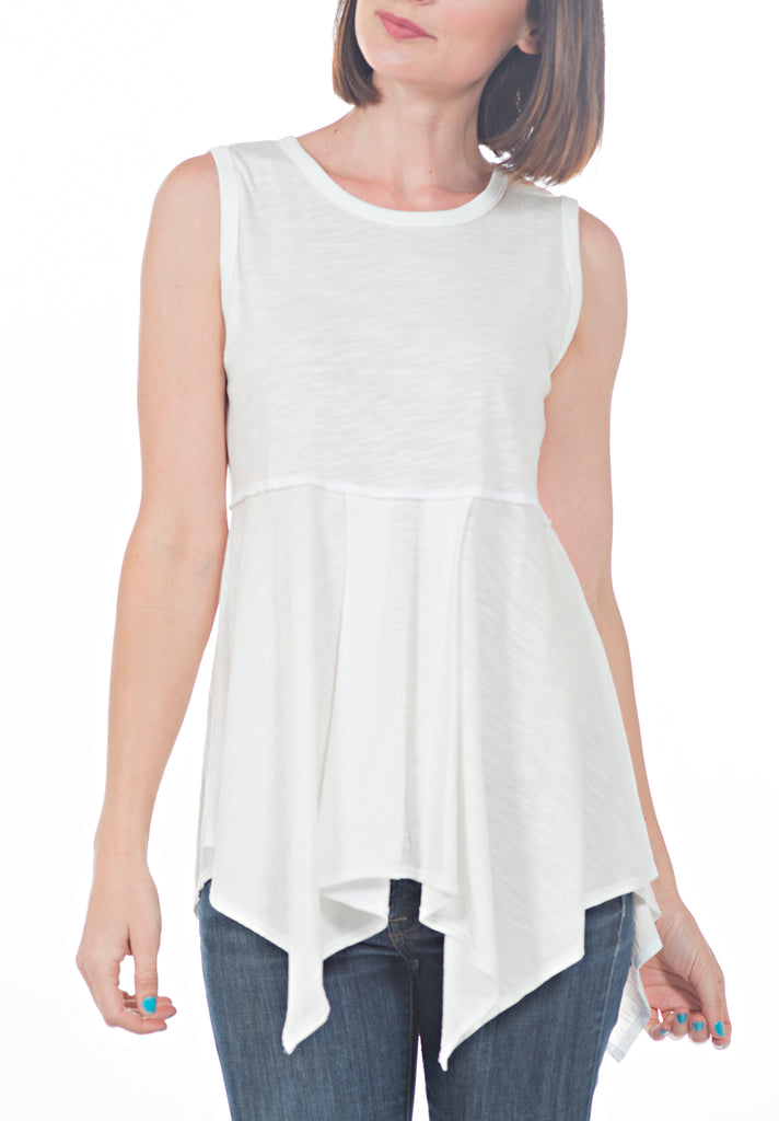 UNEVEN HEM TANK