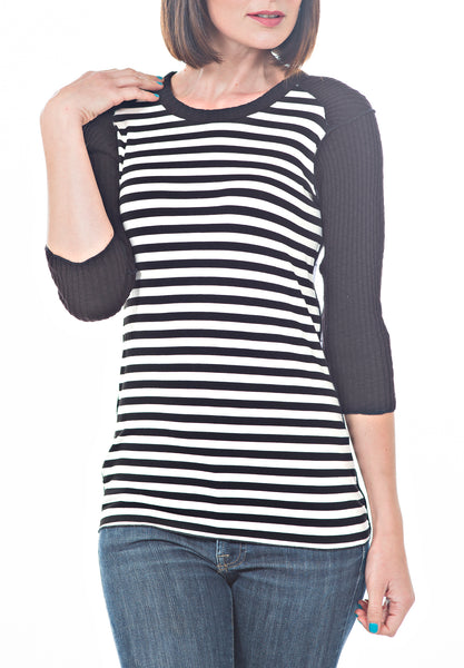 STRIPED TEE - PTJ TREND: Women's Designer Clothing