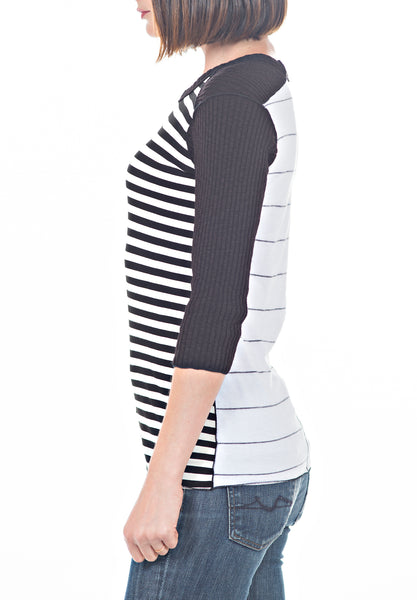 STRIPED TEE - PTJ TREND: Women's Designer Clothing