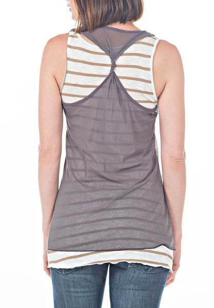 DOUBLE LAYERED TOP - PTJ TREND: Women's Designer Clothing