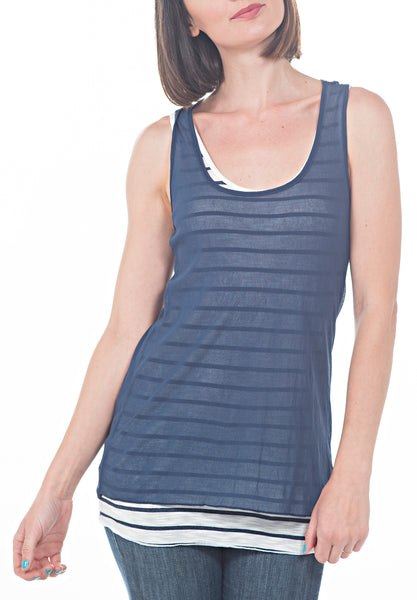 DOUBLE LAYERED TOP - PTJ TREND: Women's Designer Clothing