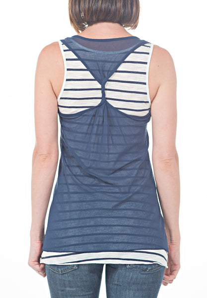 DOUBLE LAYERED TOP - PTJ TREND: Women's Designer Clothing