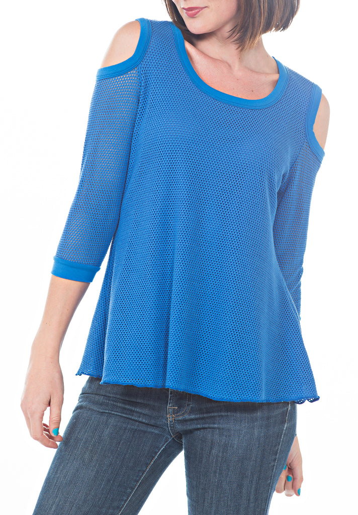 FISHNET COLD SHLDR TOP