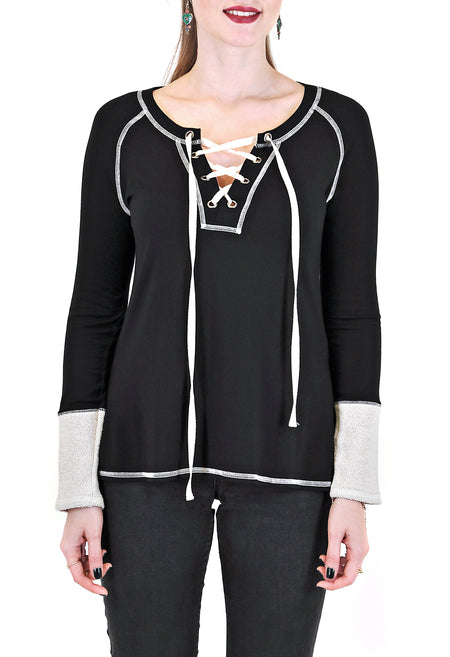ZIP-UP HOODIE WITH CONTRAST STITCH