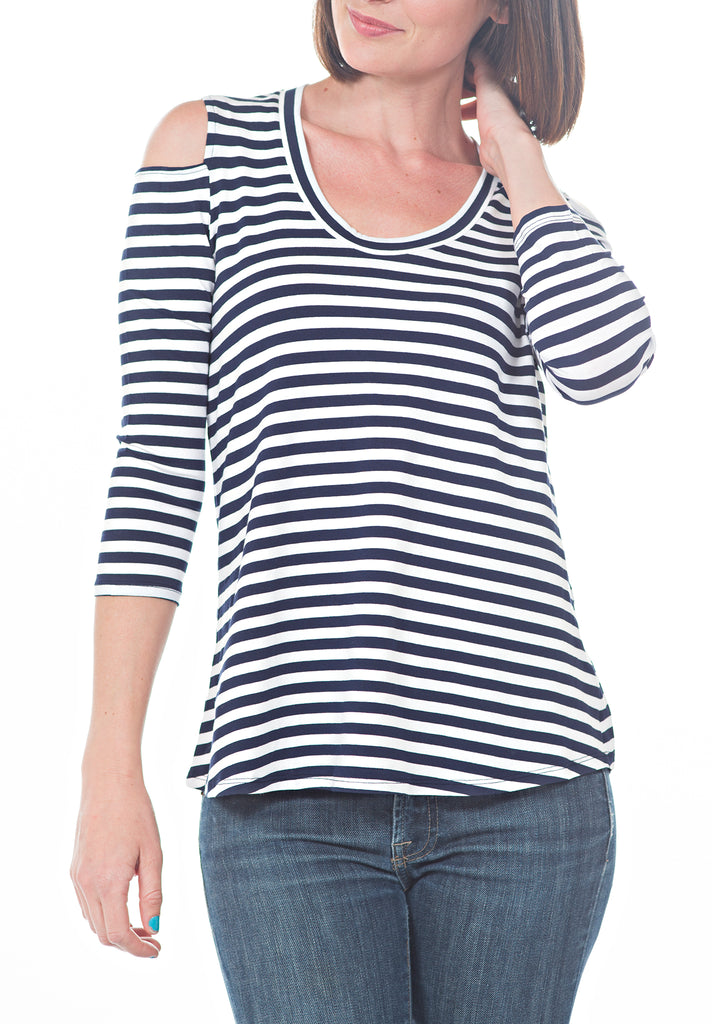 COLD SHOULDER TEE