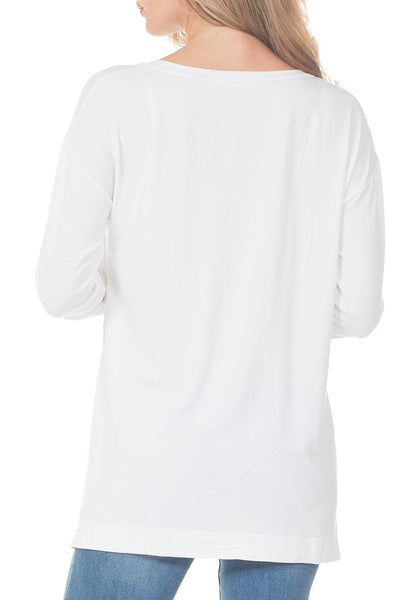 WILT V NECK POCKET SHIRT - PTJ TREND: Women's Designer Clothing