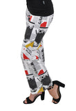 NEWSPAPER PALAZZO PANTS