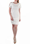 SHORT SLEEVE MID LENGTH DRESS