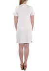 SHORT SLEEVE MID LENGTH DRESS