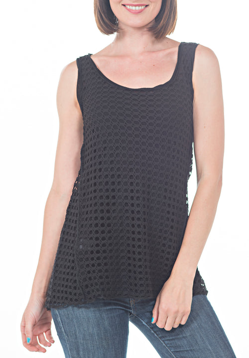 MY CROCHET TANK - PTJ TREND: Women's Designer Clothing