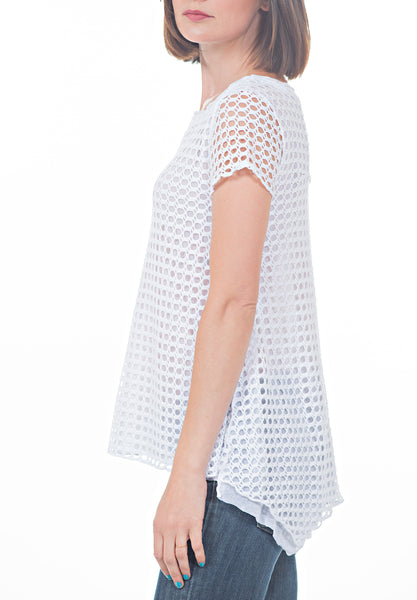 CROCHET TEE - PTJ TREND: Women's Designer Clothing