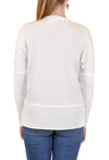 LONG SLEEVE V NECK TOP RIB BAND