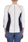 COLOR BLOCK  ZIP UP JACKET FRONT POCKETS